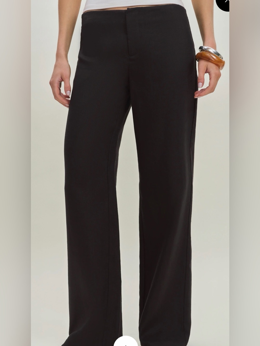 Reformation Linen Low Rise Pant